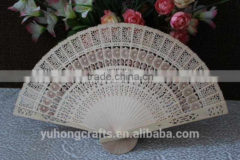 Fragrance wood fan for promotion