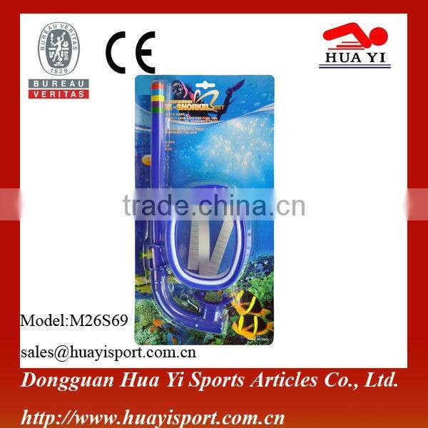 Factory wholesale high quality PVC diving equipment diving mask snorkels