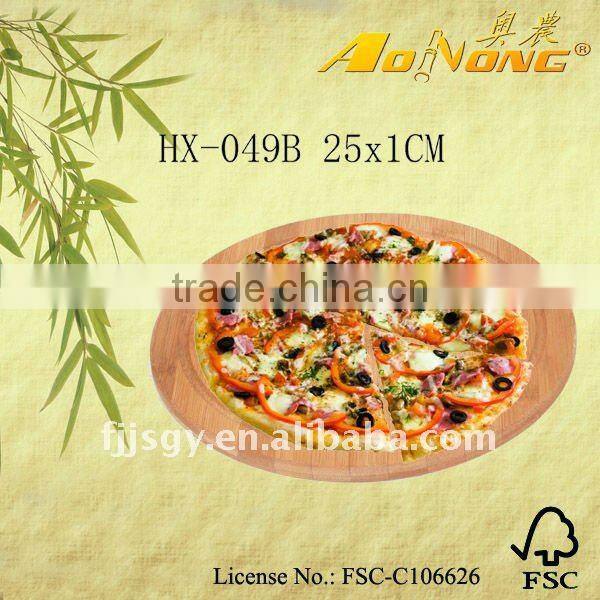 new design Round Pizza Bamboo Cutting Board