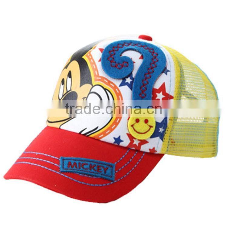 Hot Sale New Fashion Style Kids Trucker Hats Custom Print Baseball Mesh Cap