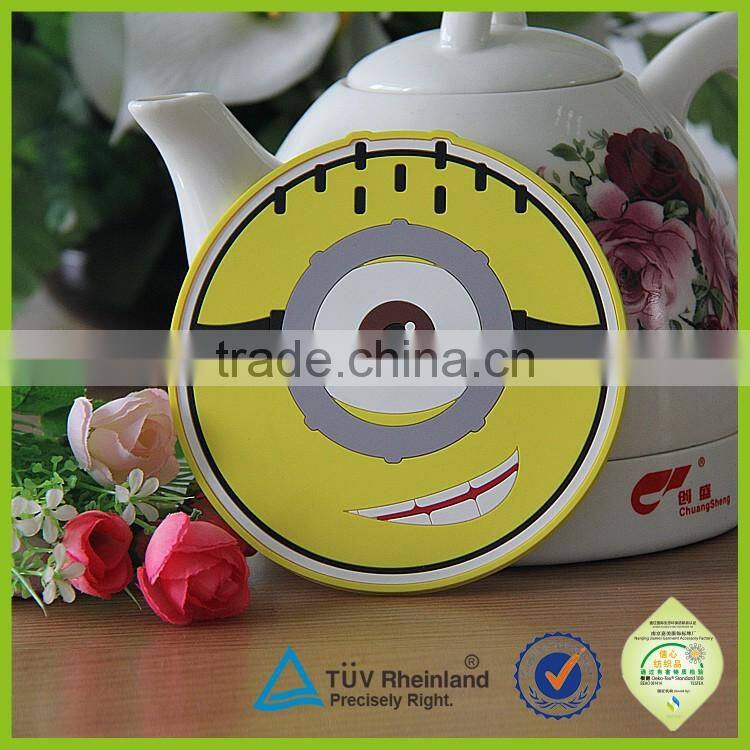 2016 newly coffee tea cup silicone round coasters