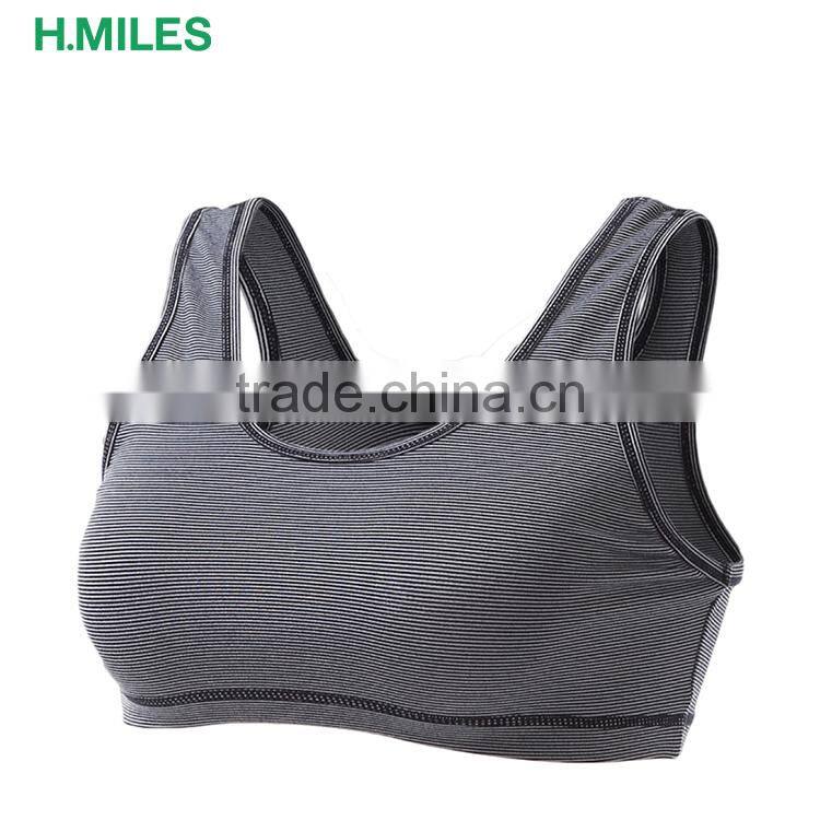 custom made shock absorber support strip sports bra for girls