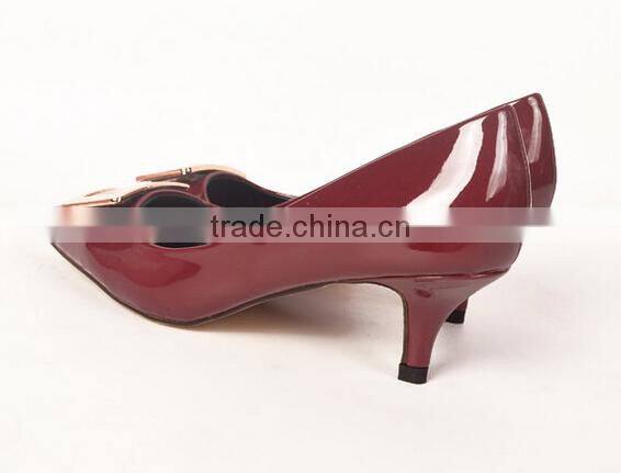 GZY Classics PU Heel Ladies Working Dress Women Shoes 1 Pair