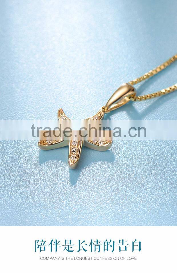 Specialize Meaningful Pendant Star Necklace 9K Gold Price