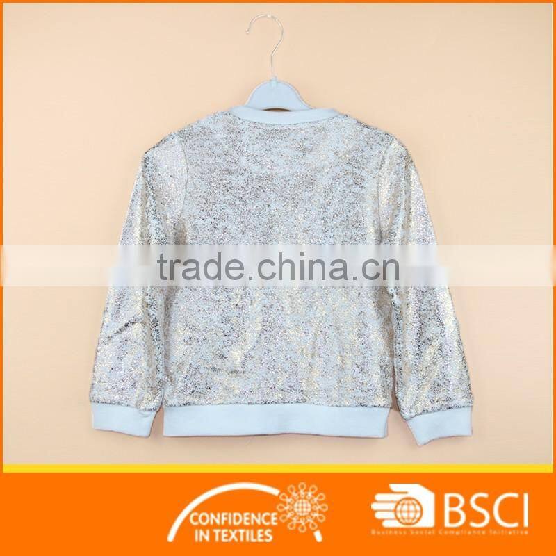 Shinning full open with zipper Jacket Kids Coat