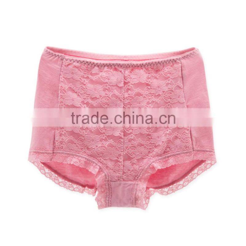 Factory Good Quality 95% Cotton 5% Spandex with Lace Custom Sexy Fancy Woman Underwear