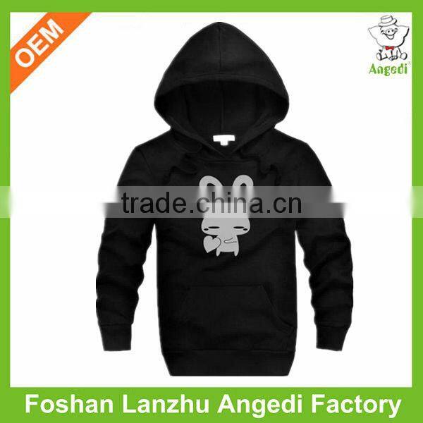 Cute cut and sew hoodie printing animal led