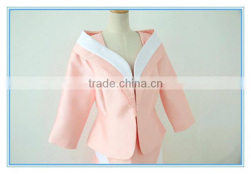 Elegant Skirt Sets Pink Color Combination Wholesale Church Suits For Ladies