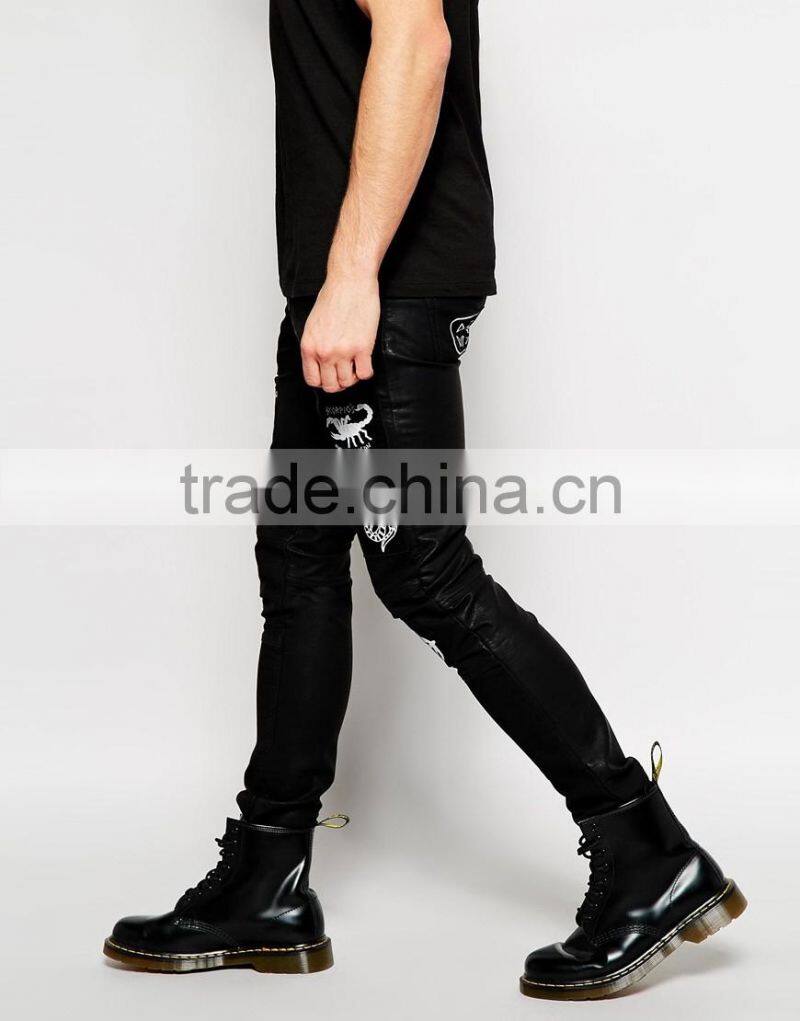 OEM factory wholesale men latest design jeans pants