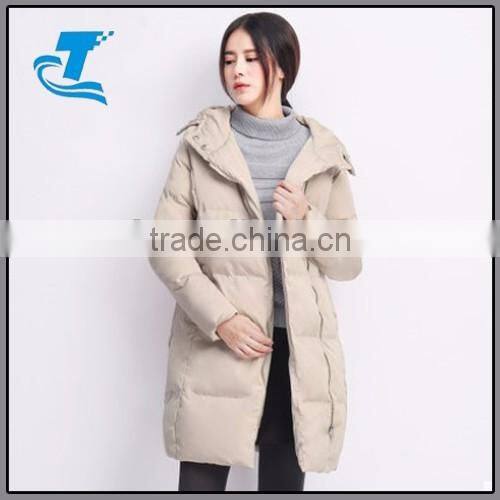 Women Hoodie Long Pattern Padding Cotton Jacket