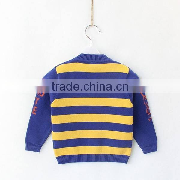 Knitted striped sweaters kids print winter pullover