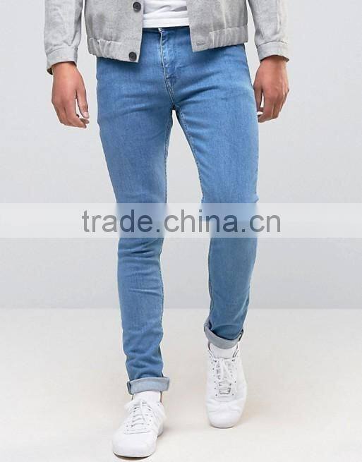 2016 Mens Classic Jeans Light Blue Skinny Jeans Wholesale
