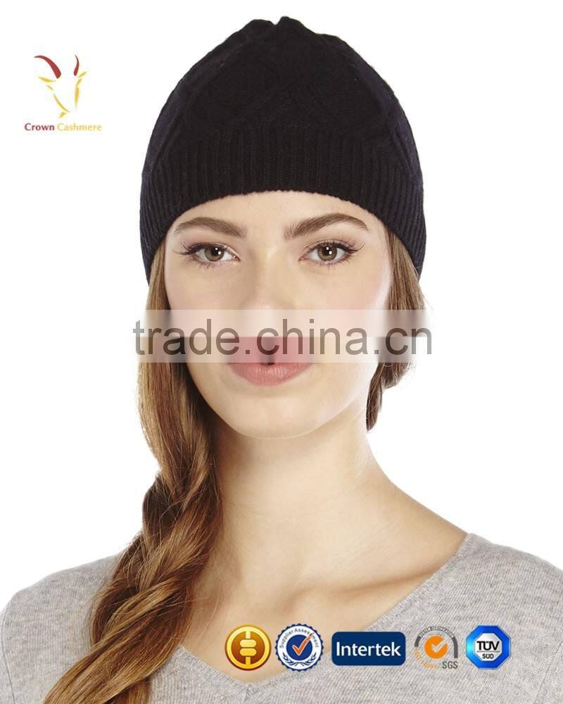 100% Wool Felt Crown Fold Knitted Hats