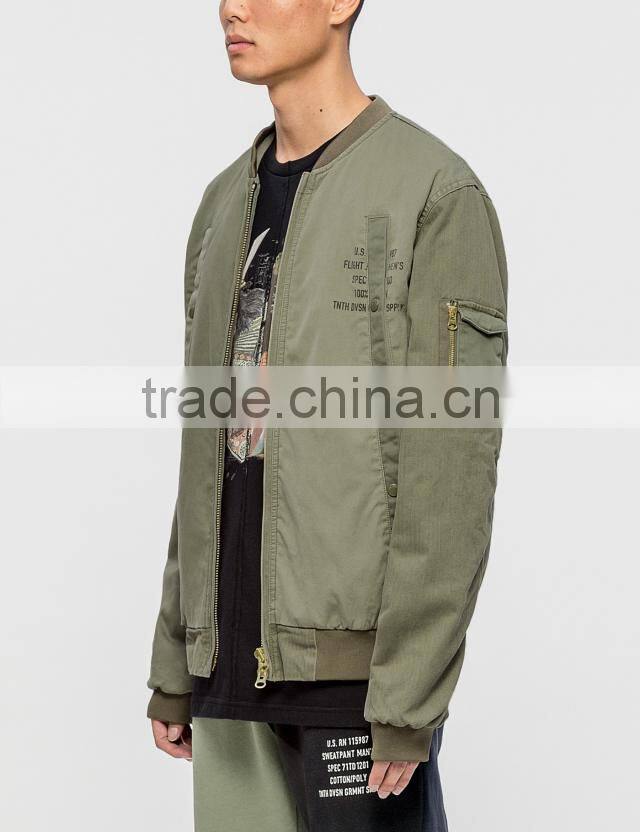 2017 wholesale classic men women custom army green camo bomber jacket