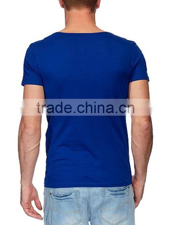 custom men t-shirt with tunisian laced up neckline