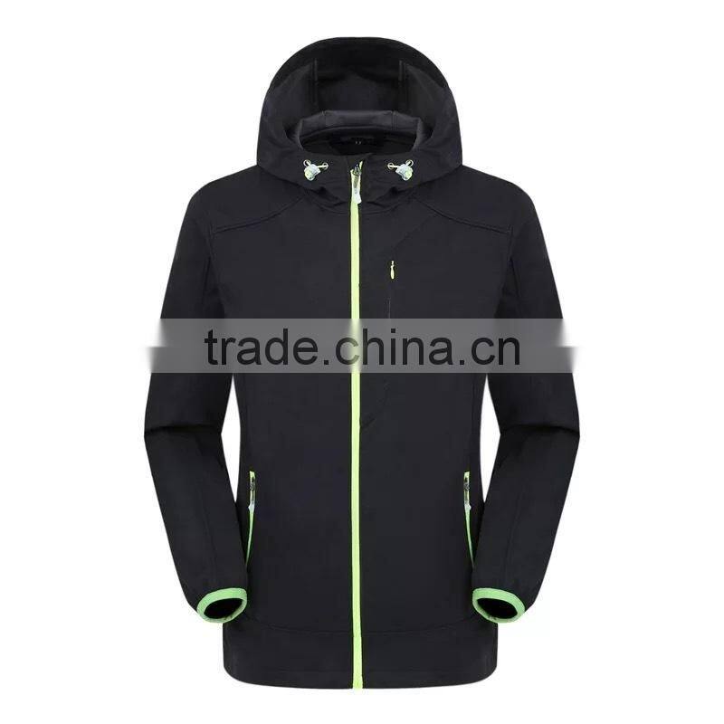 Instocked softshell jacket waterproof customizable logo inside fleece warm wearing