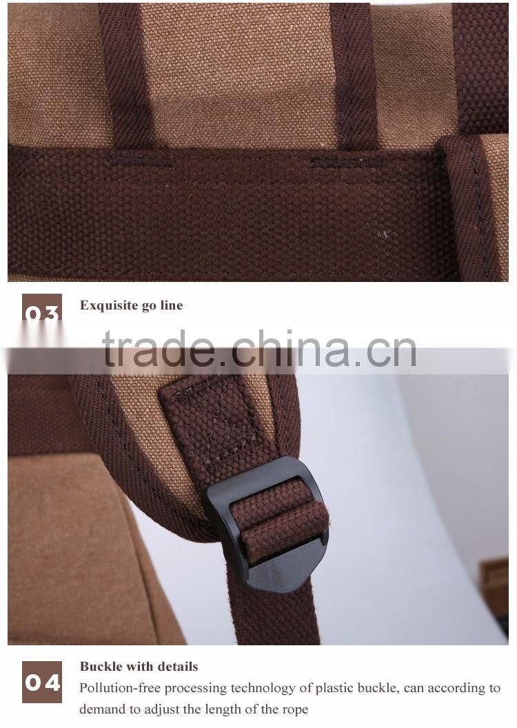 Custom Canvas school Backpack Bag