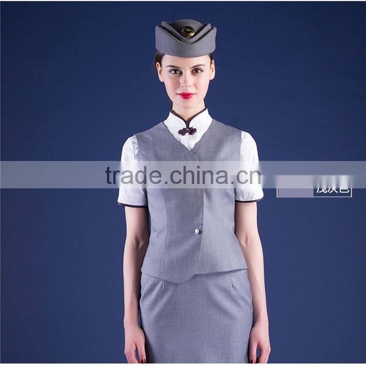 Chinos Wholesales Hot Sexy Airline Stewardess Skirt Suits