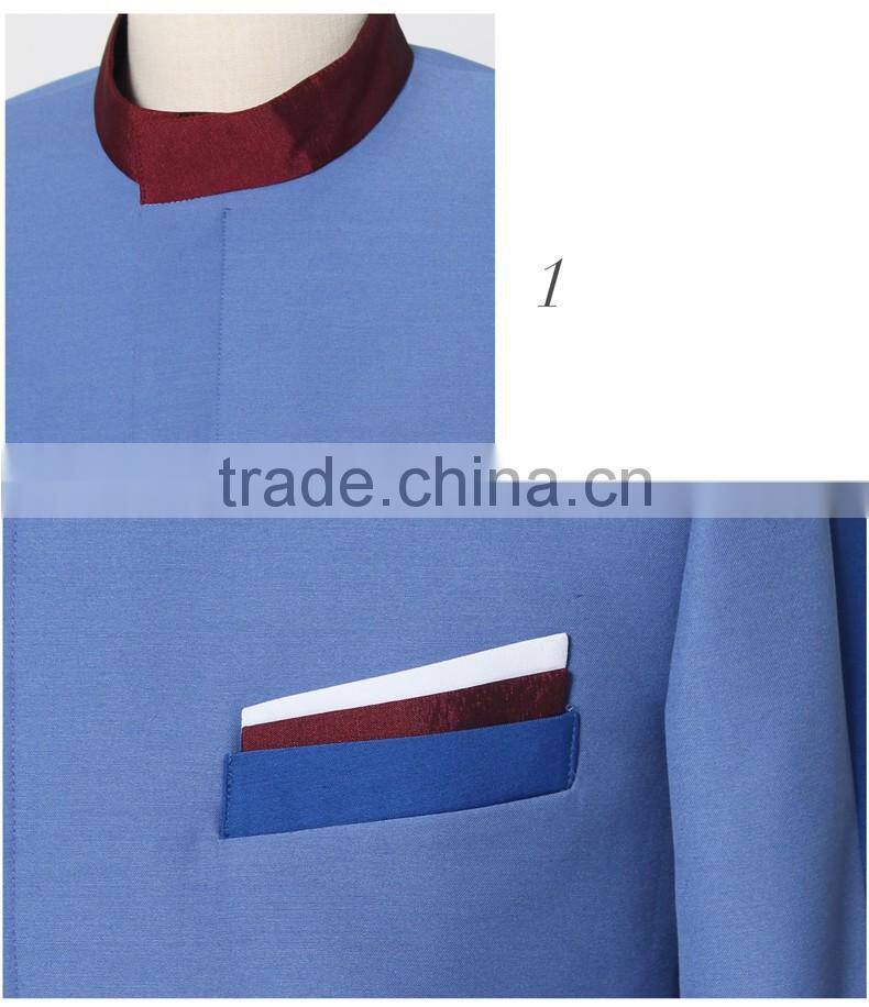 Tops Staff Design Bellboy uniform for hotel housekeeping manager unifrom