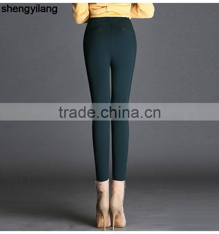 winter warm fleece high waist Leggings/pants clothing manufacturing companies in China