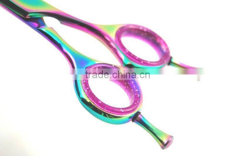 Pet Dog Grooming Shears Sissors CURVED TITANIUM COATED