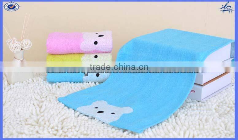 Children's towel, bamboo fiber child towel, cute bear children towel bamboo wash towel