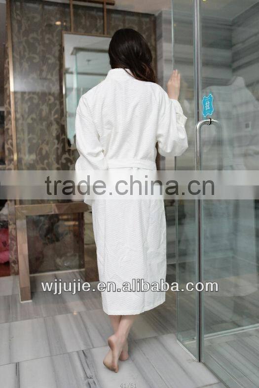 Microfiber hotel white bathrobes