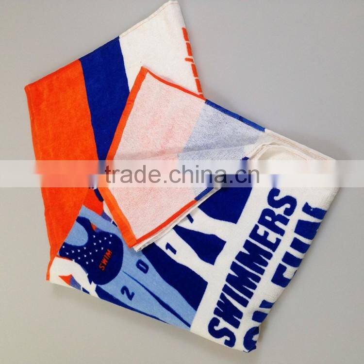 Printed microfiber bath towel custom size