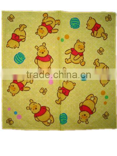 soft cotton printed cartoon handkerchief