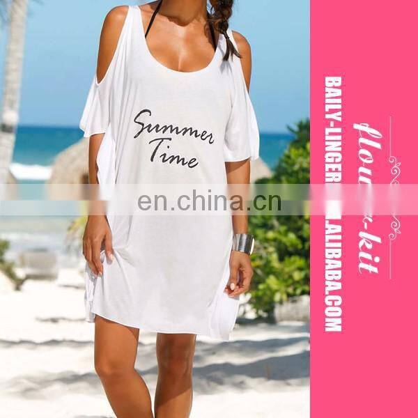 Latest Design Loose Chiffon Cape Beach Dress For Women