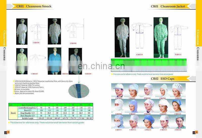 Hot!!!OEM production and customized design clean room smock