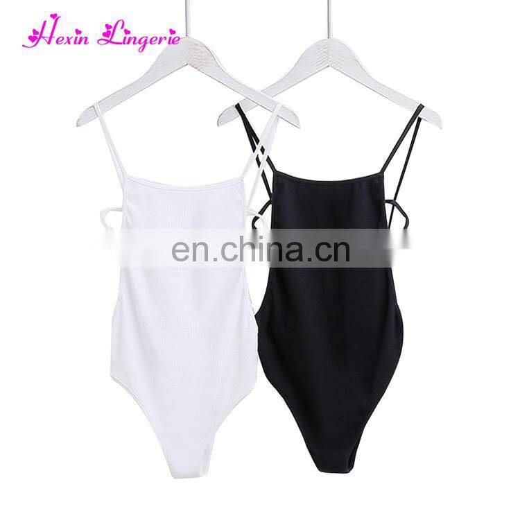 Fast Delivery white harness sleeveless romper women bodycon sexy jumpsuits
