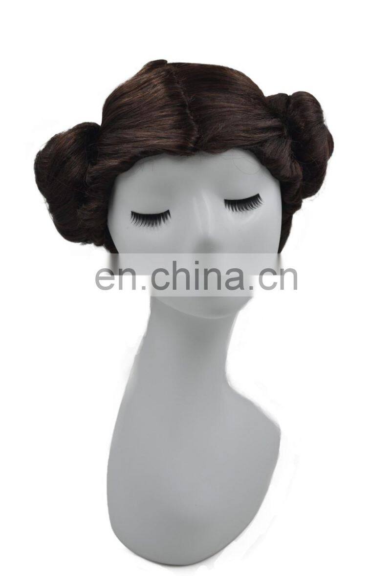 MCW-2354 New 2017 fashion synthetic wig black short straight man hair wig fancy dress costume wig