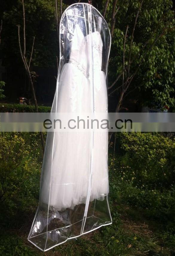 transparent pvc bridal dress cover wedding dress cover clear evening dress cover long gown garment bag