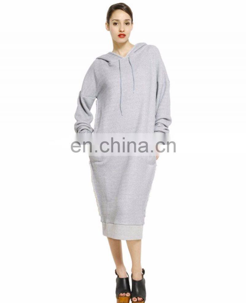 Thin Cotton Fleece Blank Wholesale Solid Color Woman Hoodie