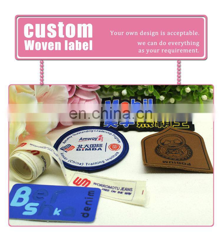 Custom national wind woven label ribbon