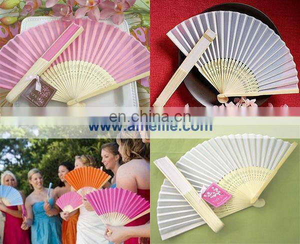 AP03174 21cm Hand Paper Fan Wedding Favors Personalized