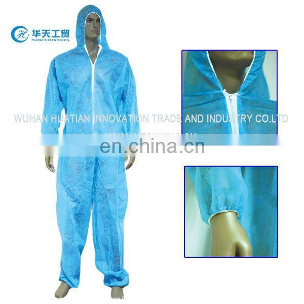 Hot sell disposable PP Overall with hood,without feetcover
