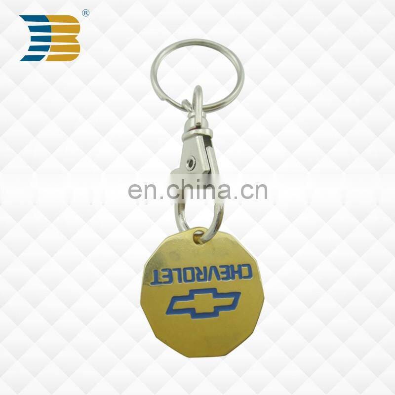 promotional customized soft enamel metal car logo keychain