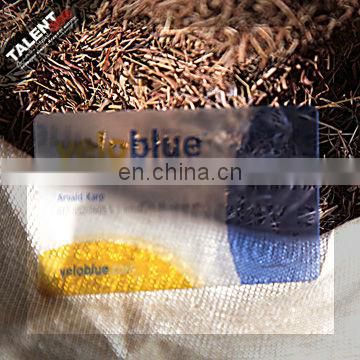 custom high class spot UV transparent plastic business card for promotion