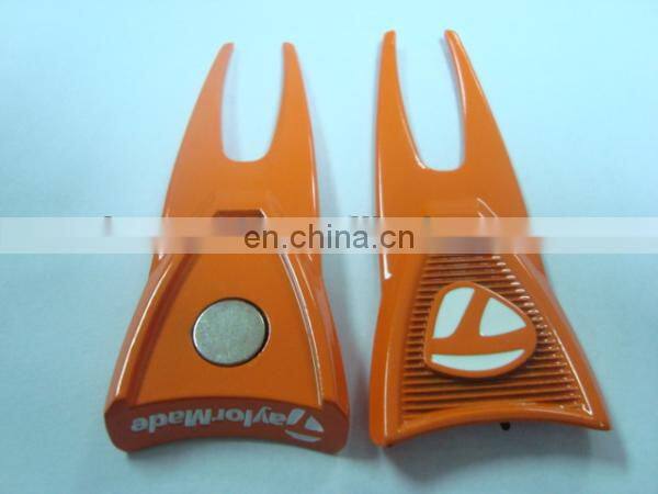 the newest blue metal golf pitchfork golf divot tool