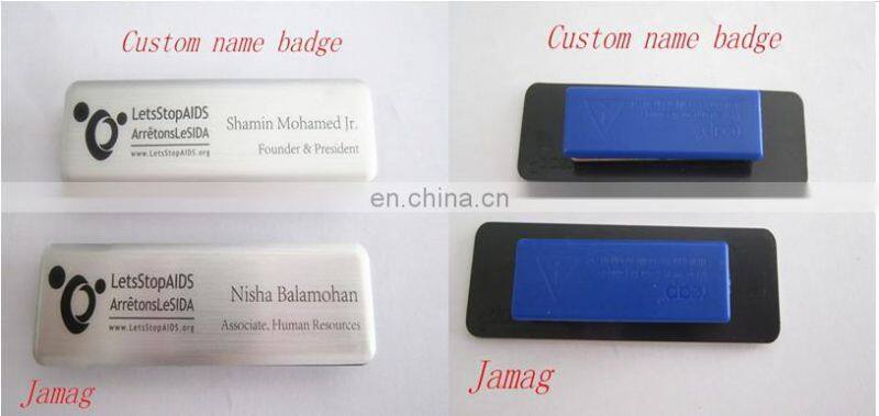 Custom Made Name Badge With Safety Magnet