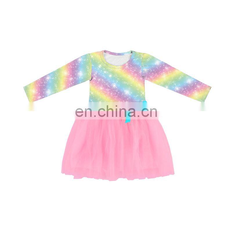 New Arrival Ostrich And Plant Lovely Girls Dress Accessary Baby Girl Clothes For Party Wear