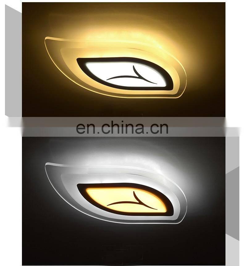 Chinese supplier Creative leaf surface mounted LED ceiling lights