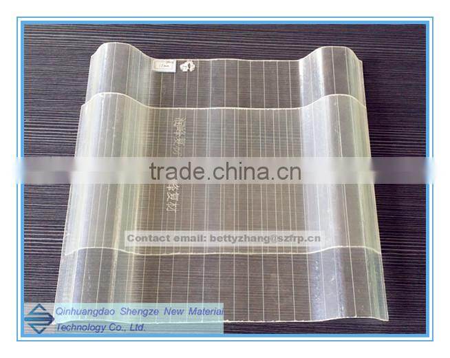 FRP skylight roof/workshop transparent tile/ Waveform transparent tile