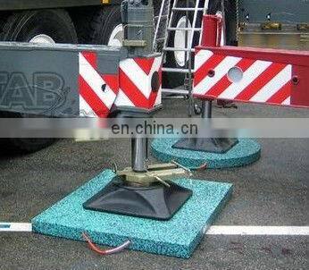 Cavity Pads for crane leg support outrigger pads withstand extreme vertical pressure/adapt to the contours of uneven terrain