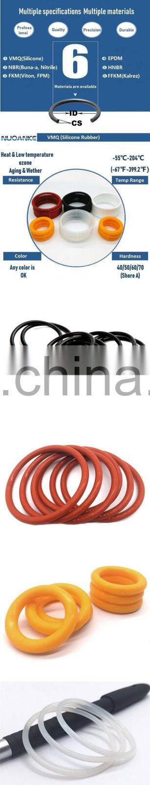 Wholesale Heat Resistance 50 Shore Silicone O Ring In Competitive Price