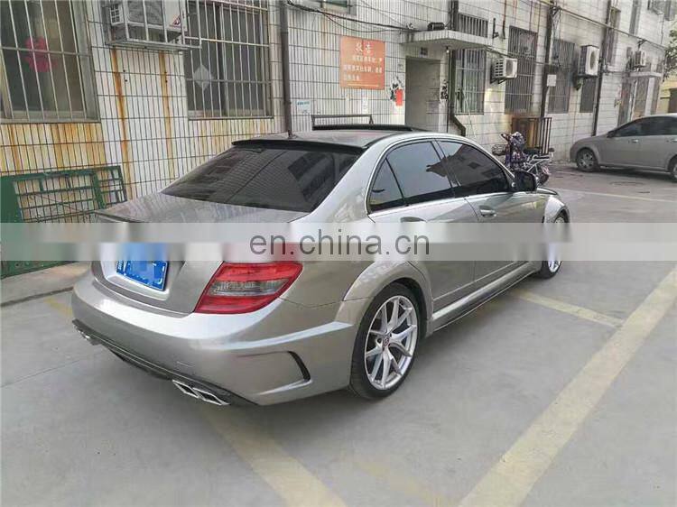High quality BS style wide body kit for Mercedes Benz C class W204 2008-2013 front bumper rear bumper side skirts hood  spoiler