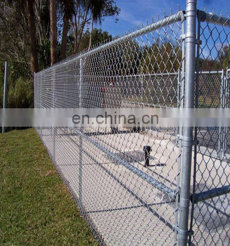 High quality used chain link fence panels in metal wire mesh