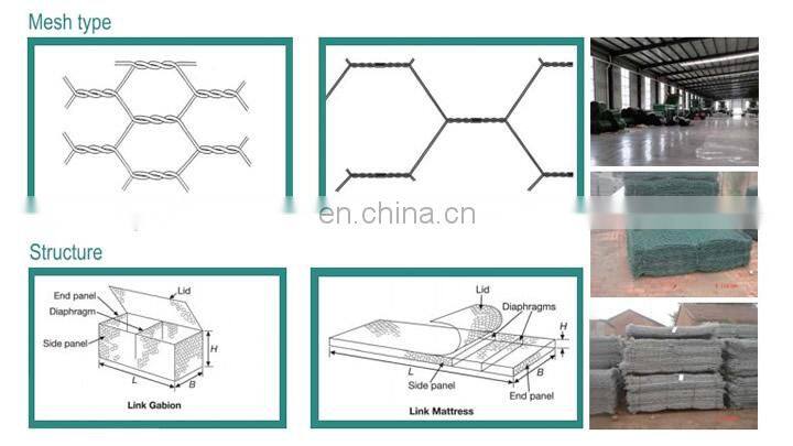 PET Gabion Box PET Hexagonal Mesh Netting Cage